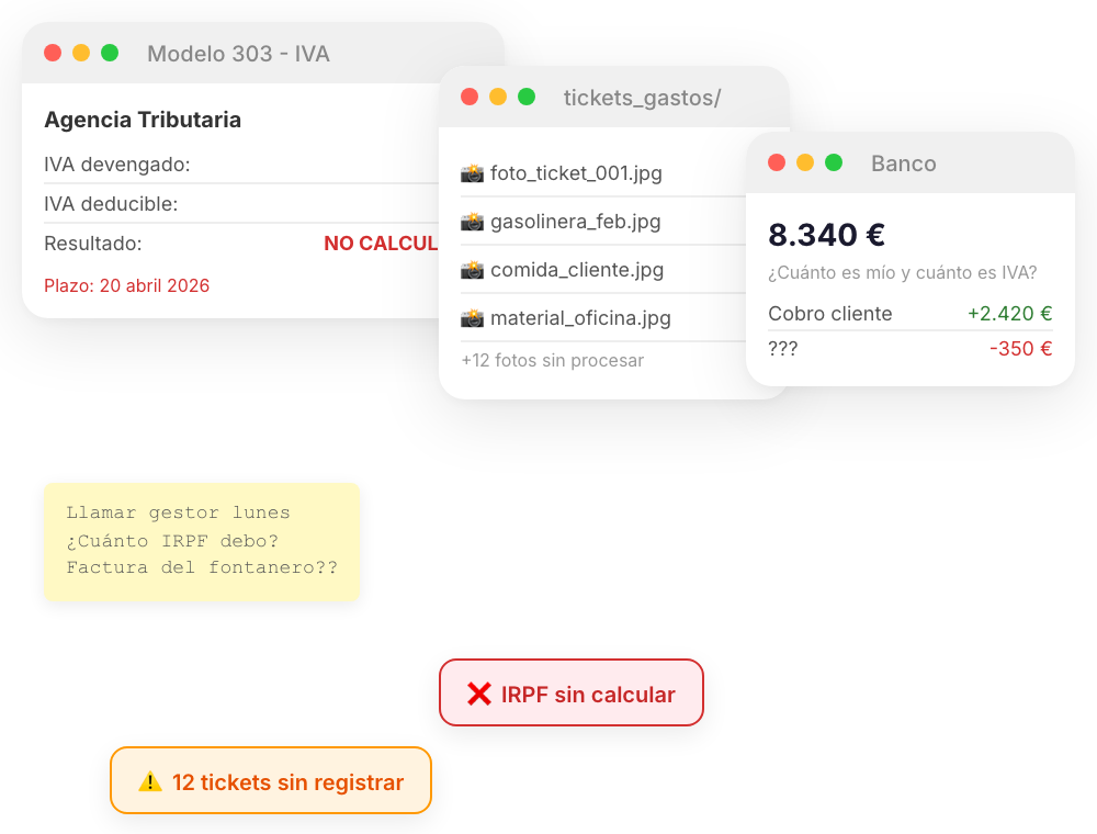 Caos administrativo del autónomo