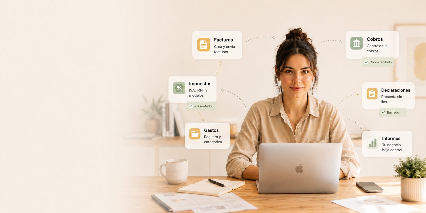 Autónoma facturando con Cruasan: facturación, Verifactu y datos listos para la asesoría